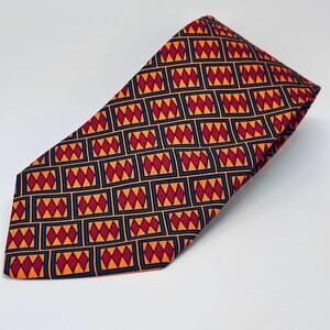 Frank Sinatra Presidential Premier Collection Silk Tie Red/Yellow made in USA